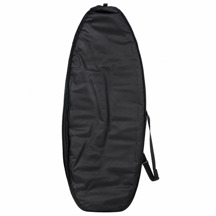 2019 Chanel white and black CC logo wakesurf board with pointed shape, black quilted traction pads, oversized interlocking CC logo, circular Chanel emblem, and collectible luxury board design.