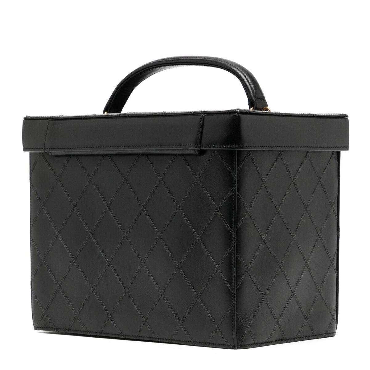 Chanel vanity case interior view with mirror
