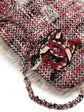Chanel tweed bag, detail of textured fabric
