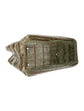 Chanel green alligator Cerf Tote from the 2006–2008 Karl Lagerfeld collection with antiqued silver-tone CC hardware, rolled handles and structured silhouette.