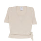 Pre-owned beige Chanel cashmere top from the cashmere set, featuring a soft, luxurious knit fabric and classic design.
