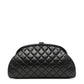 Chanel black quilted Timeless clutch, front view