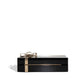 Chanel Gift Box Minaudière clutch, side view of plexiglass shell