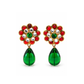 Chanel Gripoix glass-bead drop earrings with vibrant, intricate glass beads hanging from elegant gold settings.