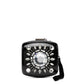 Chanel Jewel Black Resin Minaudière Clutch, front view showing crystal sunburst embellishment