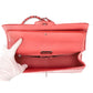 Chanel Jumbo Double Flap Bag in ombré red crocodile leather with silver-tone CC turn-lock closure, double flap silhouette, and interwoven chain-and-leather shoulder straps.
