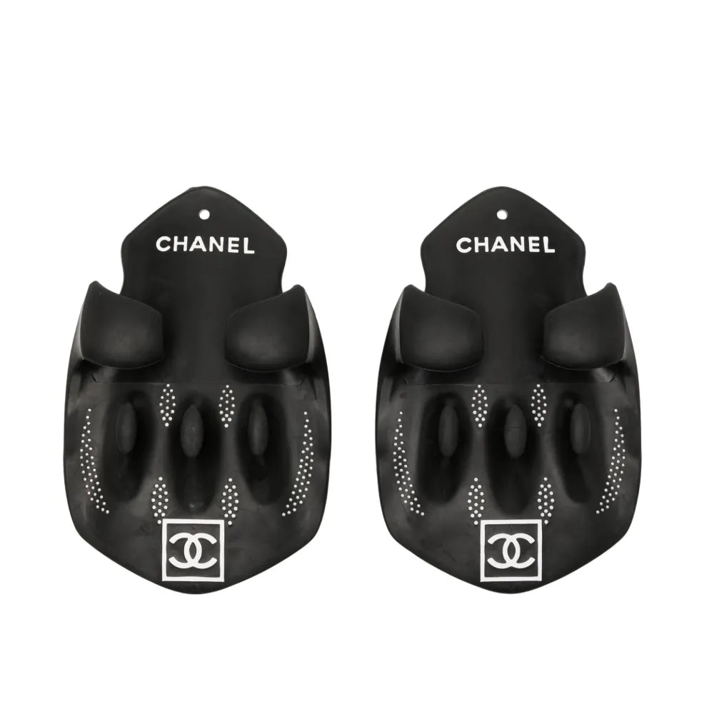 Chanel limited edition black swimming paddles pair