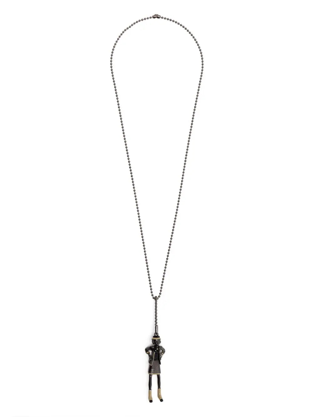 Chanel Mademoiselle Coco beaded necklace with intricate beadwork, featuring elegant design and signature style.