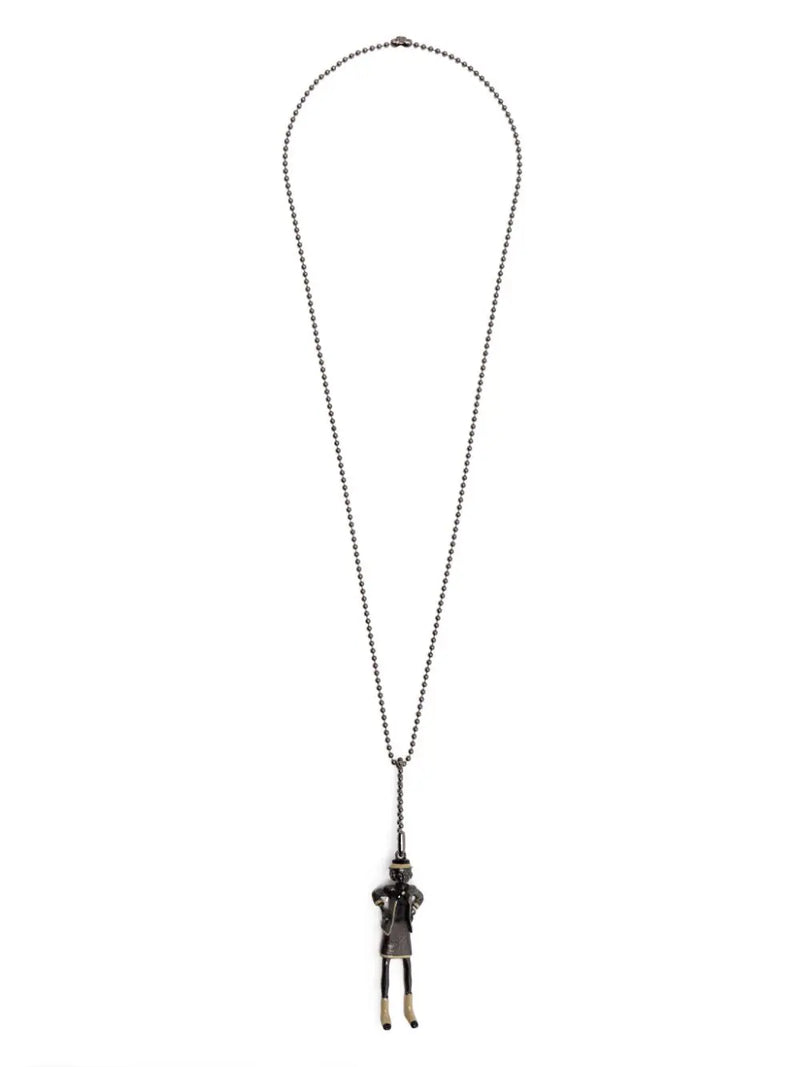 Chanel Mademoiselle Coco beaded necklace with intricate beadwork, featuring elegant design and signature style.