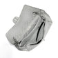 Chanel Metallic silver XXL airline travel flap bag by Rewind Vintage Affairs, showing its shiny surface and spacious design.