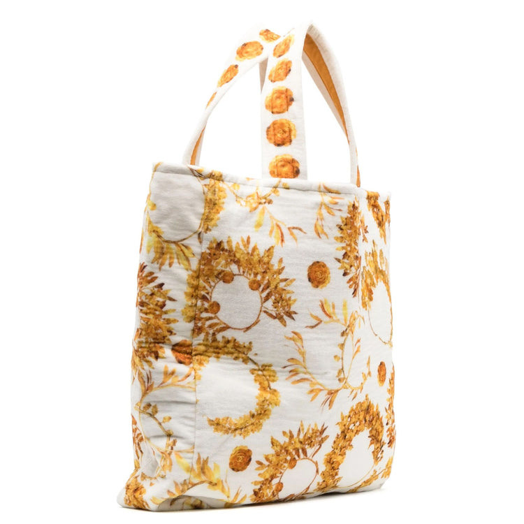 Chanel towelling tote bag, detail of floral print