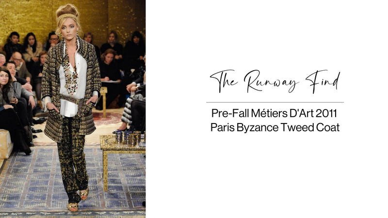 2011 Paris Byzance Tweed Coat