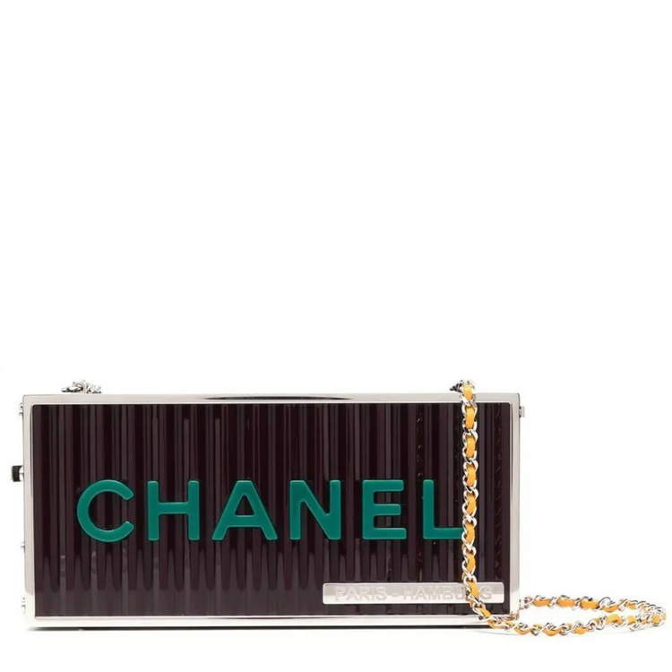 Chanel Paris Hamburg Minaudiere shoulder bag featuring elegant design and signature craftsmanship, perfect for special occasions.
