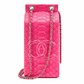 Pink Python Chanel clutch bag with Lait de Coco Milk Carton design, featuring a sleek and stylish accessory for elegant occasions.