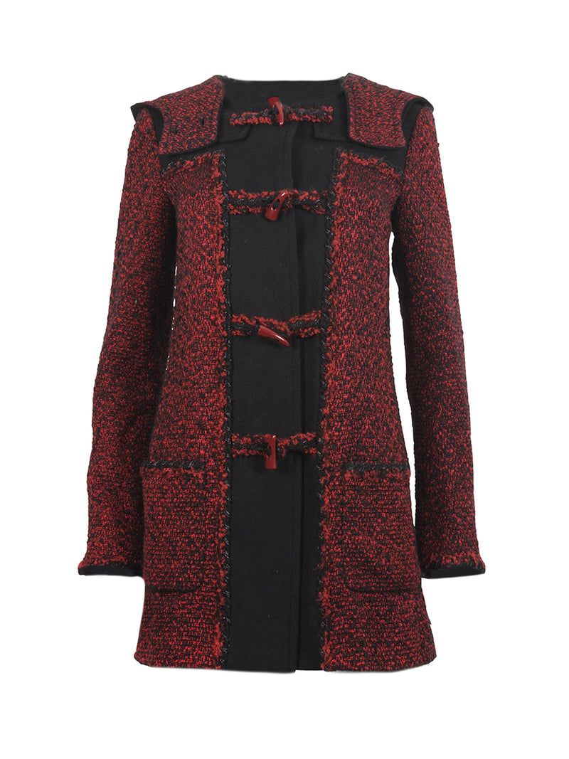 Red Tweed Duffle Coat