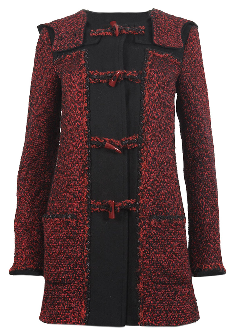 Red Tweed Duffle Coat