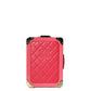 Chanel SS 2016 pink Trolley Minaudière clutch, front view with shoulder strap