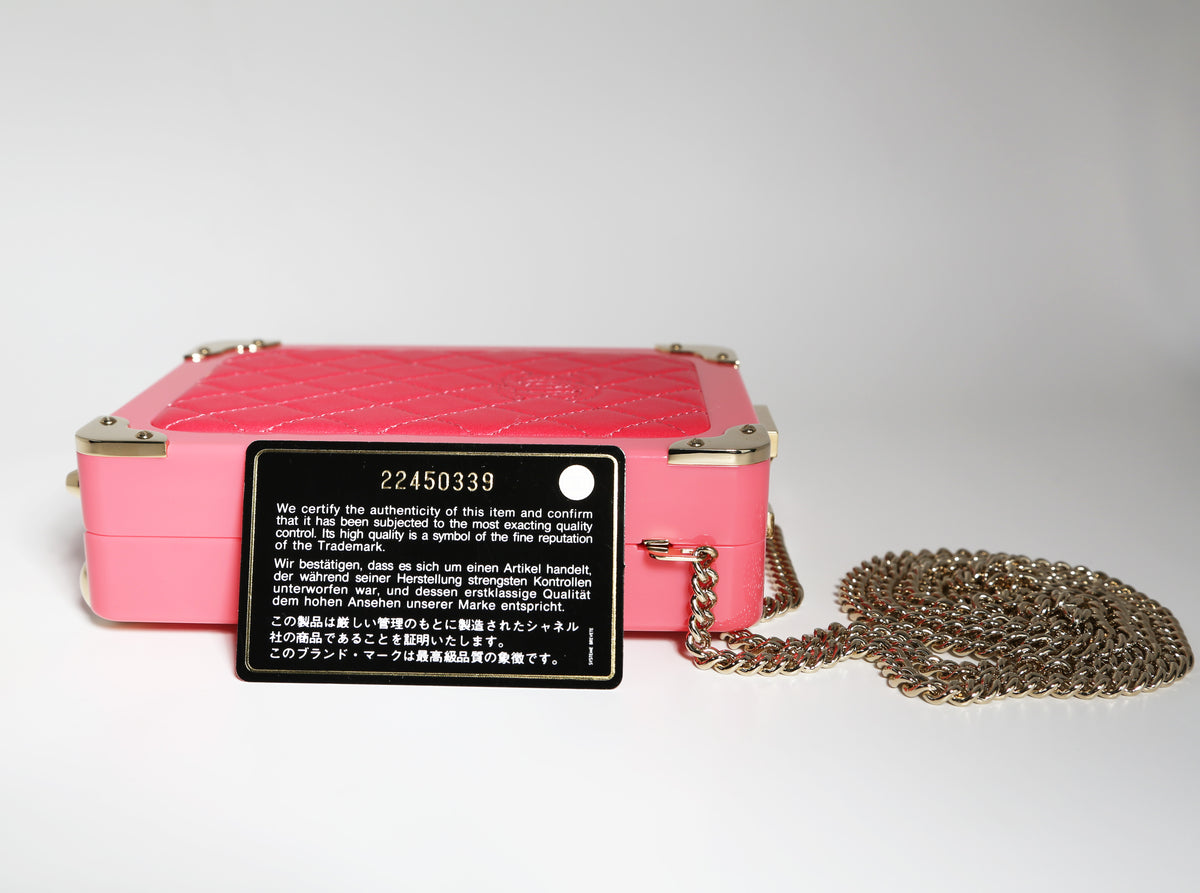 Chanel Trolley Minaudière clutch, serial number detail