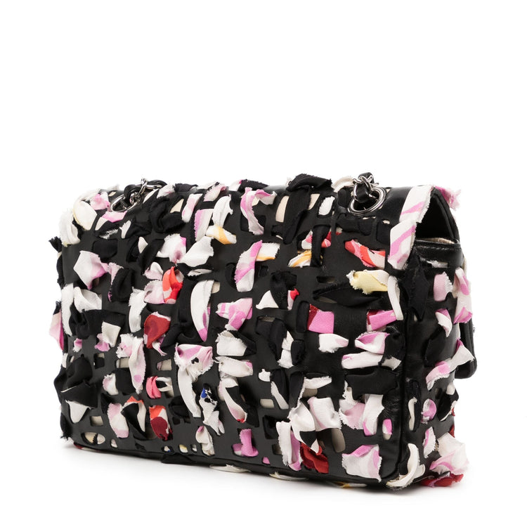 Chanel Silk Ribbon Classic Flap bag, close-up of silk ribbon detail
