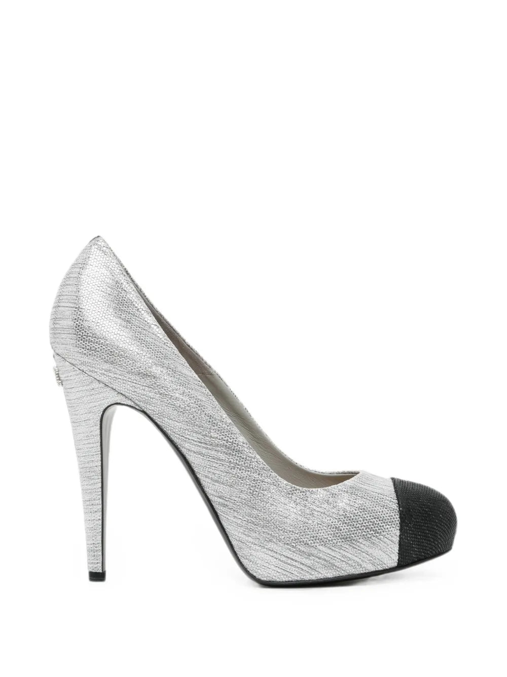 Chanel Silver Pumps