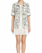 Chanel autumn flower-print blazer with multicolour floral design, tailored jacket with classic fit and elegant style.