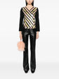 Chanel V-neck sequin striped top, stylish women&