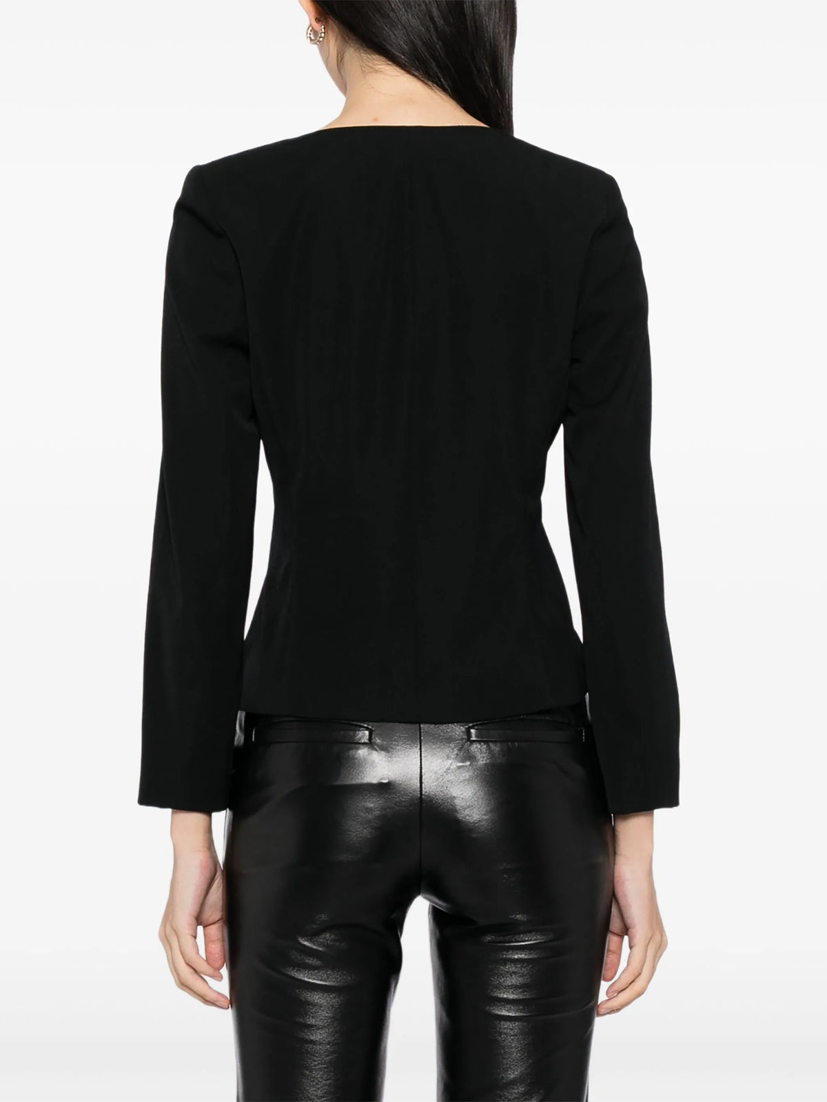 Chanel V-neck sequin striped top featuring shimmering sequins and a classic V-neck design, stylish and elegant for fashionable wear.