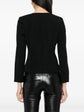 Chanel V-neck sequin striped top featuring shimmering sequins and a classic V-neck design, stylish and elegant for fashionable wear.