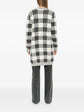 Black and cream Chanel houndstooth cashmere blend longline cardigan, stylish tops with classic pattern and cozy fabric.