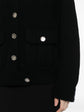 Pre-owned CHANEL cashmere knit cardigan, soft beige color, long sleeves, and button-up front, luxurious and stylish women’s top.