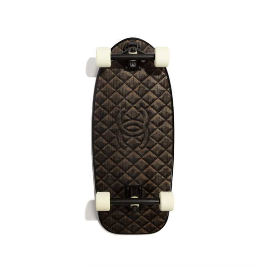 Black Chanel limited edition 2019 skateboard with sleek design, featuring the iconic Chanel logo and modern urban style.