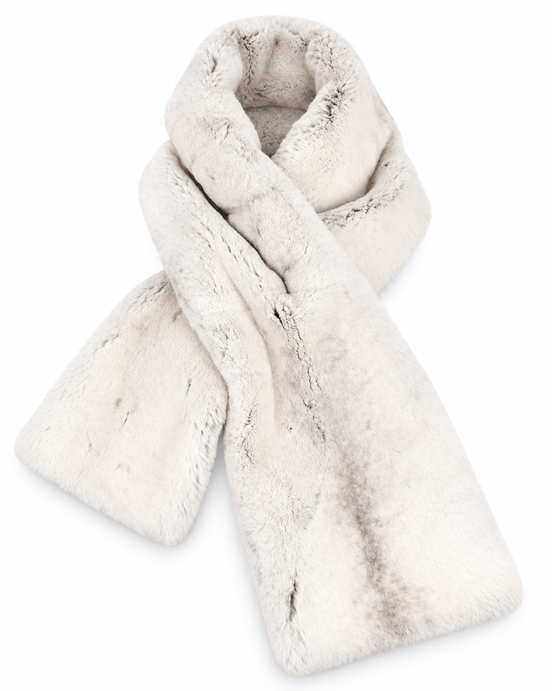 Chanel Sport Line fur scarf featuring luxurious Orylag fur with a stylish, textured design, circa 2005-2006.