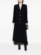 Navy Wool Coat - view 2 Chanel