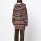 Chanel multicolour intarsia knit cardigan featuring a patterned design, long sleeves, and button closure, stylish blazer or jacket.