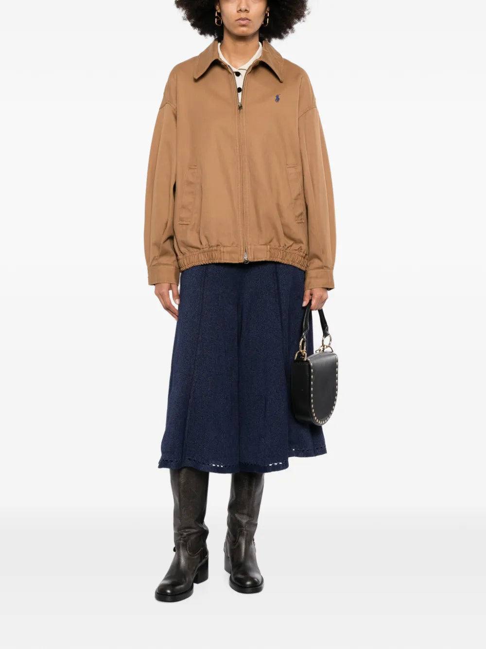 Pre-owned navy Chanel wide leg culottes, stylish women&