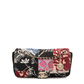 Chanel quilted patchwork medium flap shoulder bag with gold chain strap and signature quilted design.