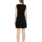Chanel sleeveless Camellia wool mini dress, elegant dress with floral accents, featuring a fitted silhouette and classic design.