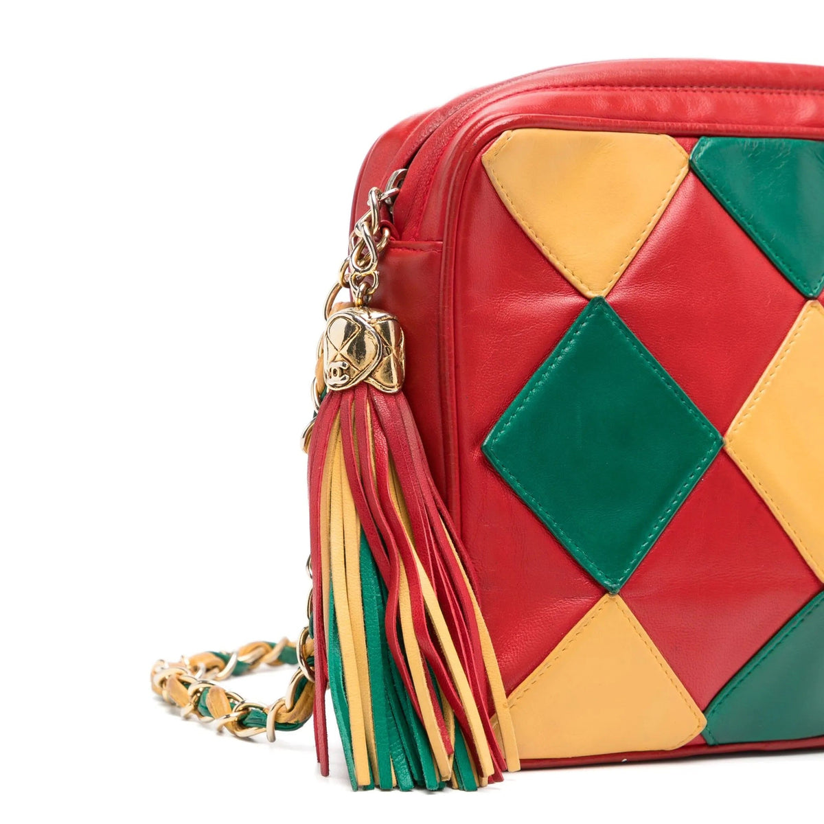 Chanel harlequin bag, interior view