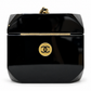 Chanel Plexiglass Casino Dice minaudière clutch with clear acrylic design and black dice accents, elegant evening accessory.