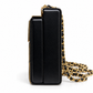 Egypt Gold and Black Framed Minaudière Clutch