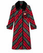 Louis Vuitton 2004 Marc Jacobs tartan trench coat in red