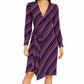 Gucci striped wrap dress featuring a stylish design with bold, colorful stripes and a flattering fit.