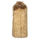 Chloé Mongolian lamb fur gilet, cozy coat with plush fur, sleeveless design, light brown color, stylish and warm outerwear.
