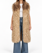 Chloé Mongolian lamb fur gilet, luxurious coat with soft, plush fur, front open design, showcased on a neutral background.
