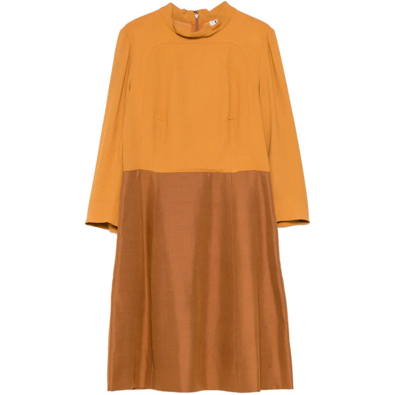 Chloé two-tone dress featuring a stylish, elegant design with contrasting fabric panels and a flattering silhouette.