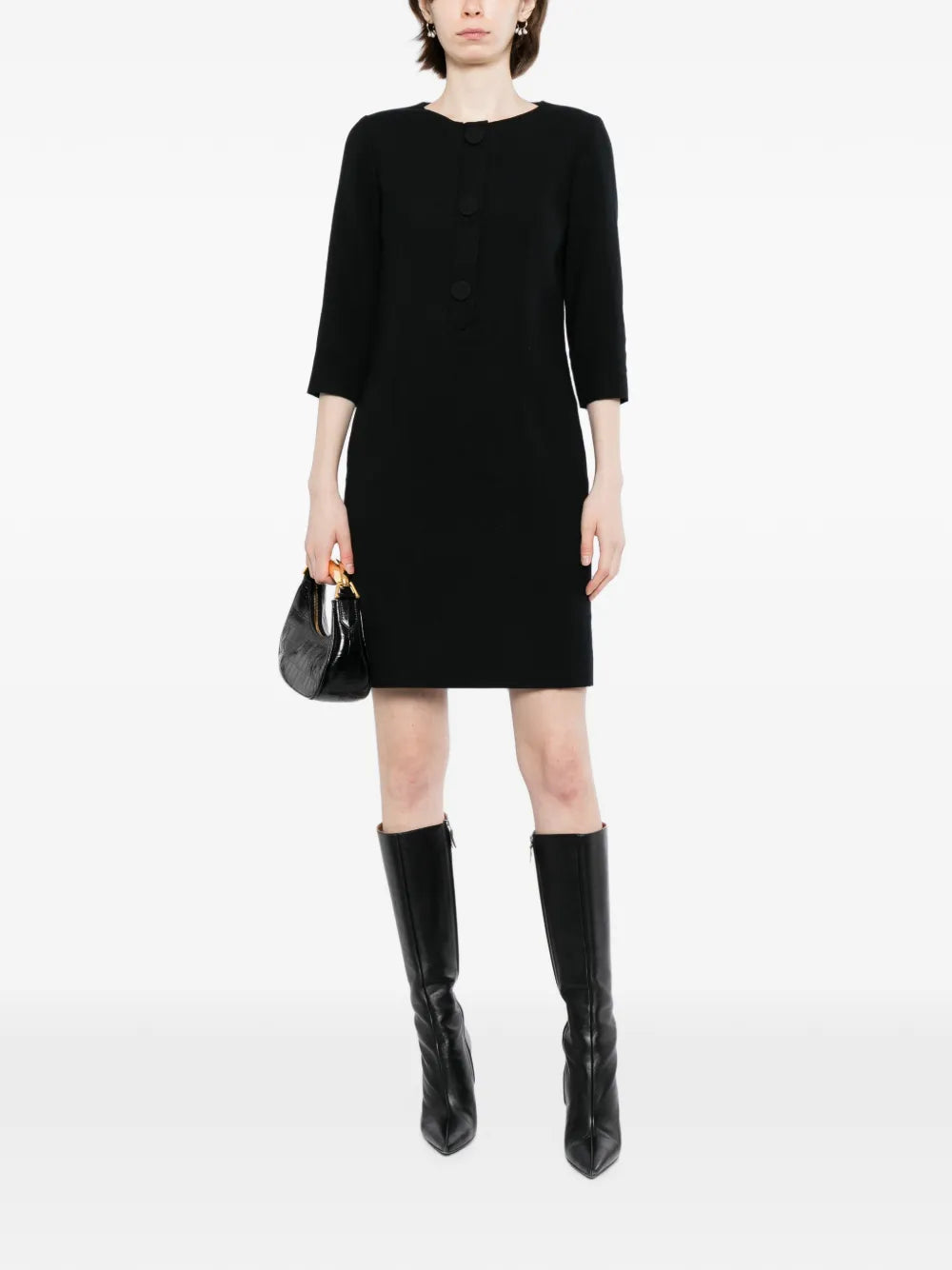 Pre-owned CHLOÉ tailored silk dress with elegant design, showcased in a high-quality image highlighting its fabric and fit.