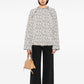 Chloé patterned jacquard wool jumper, a stylish knit top with intricate design and cozy texture, displayed on a neutral background.