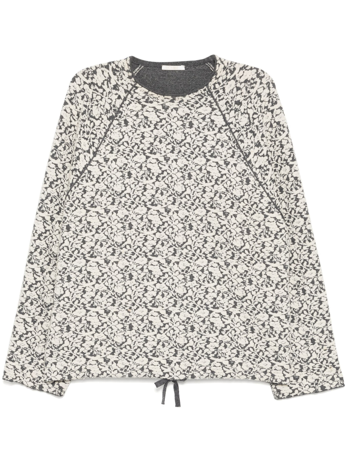 Chloé patterned jacquard wool jumper, cozy long-sleeve tops with intricate knit design, stylish winter knitwear.