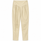 Chloé sage leather trousers featuring a slim fit design with a smooth leather finish and classic waistband.