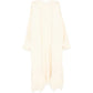 Cream Fringe Long Cardigan